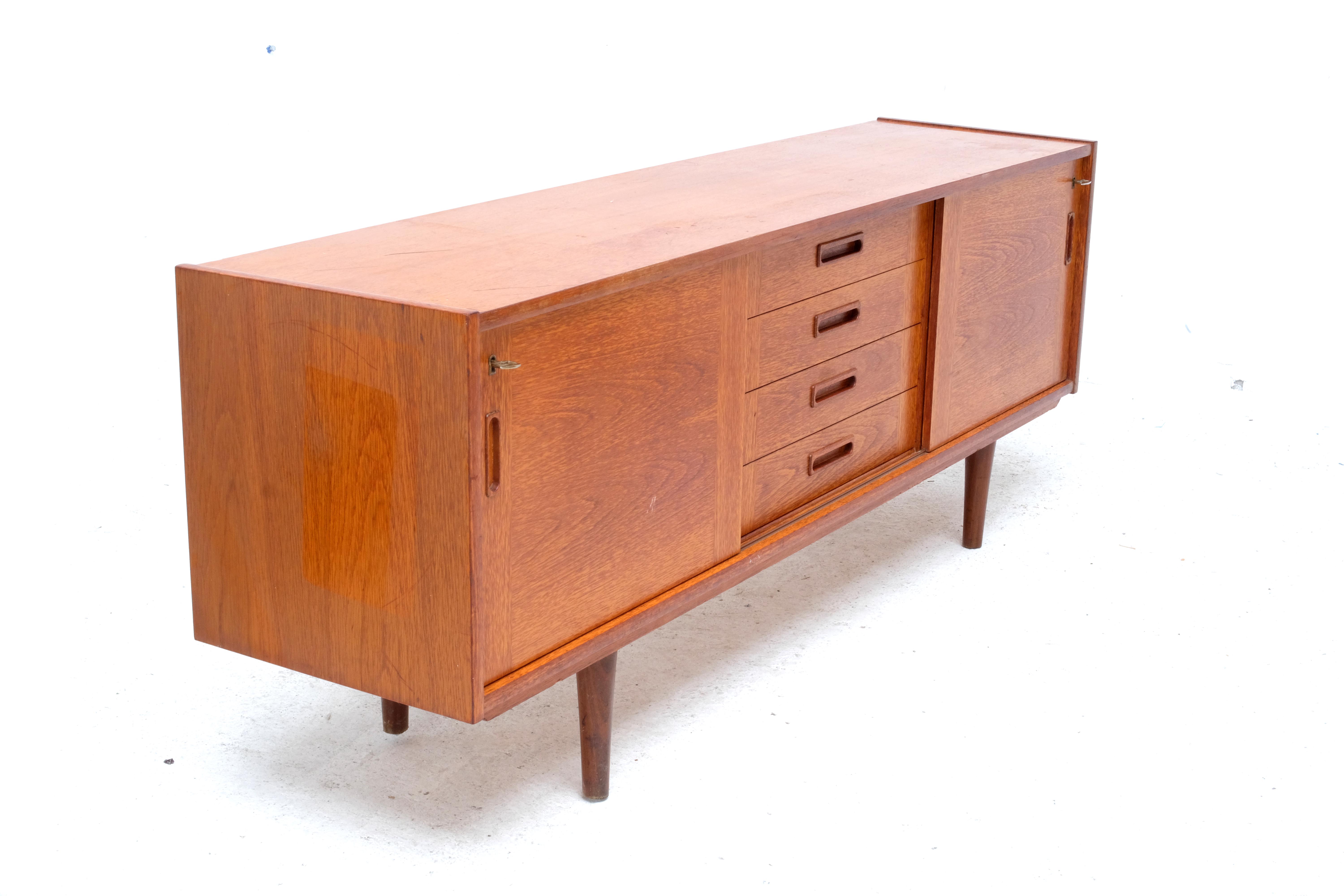 Enfilade danoise en teck de Clausen & Son, 1 960's