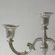 Silver three-branch candelabrum