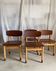 Quatre chaises basses Kvetny et Sonners Stolefabrik Danemark 1960