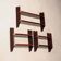 Antique marine-style shelves in mahogany veneer, Italy, 20th century.