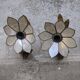 Paire d'appliques fleur en nacre