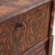 Polychrome pine wedding chest – Central Europe, 1889
