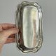 Antique silver-plated stainless steel butter dish