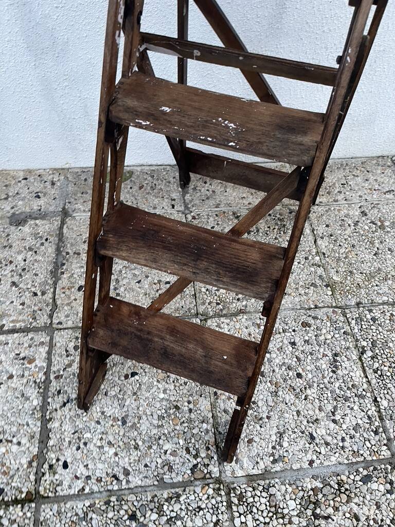 Wooden stepladder