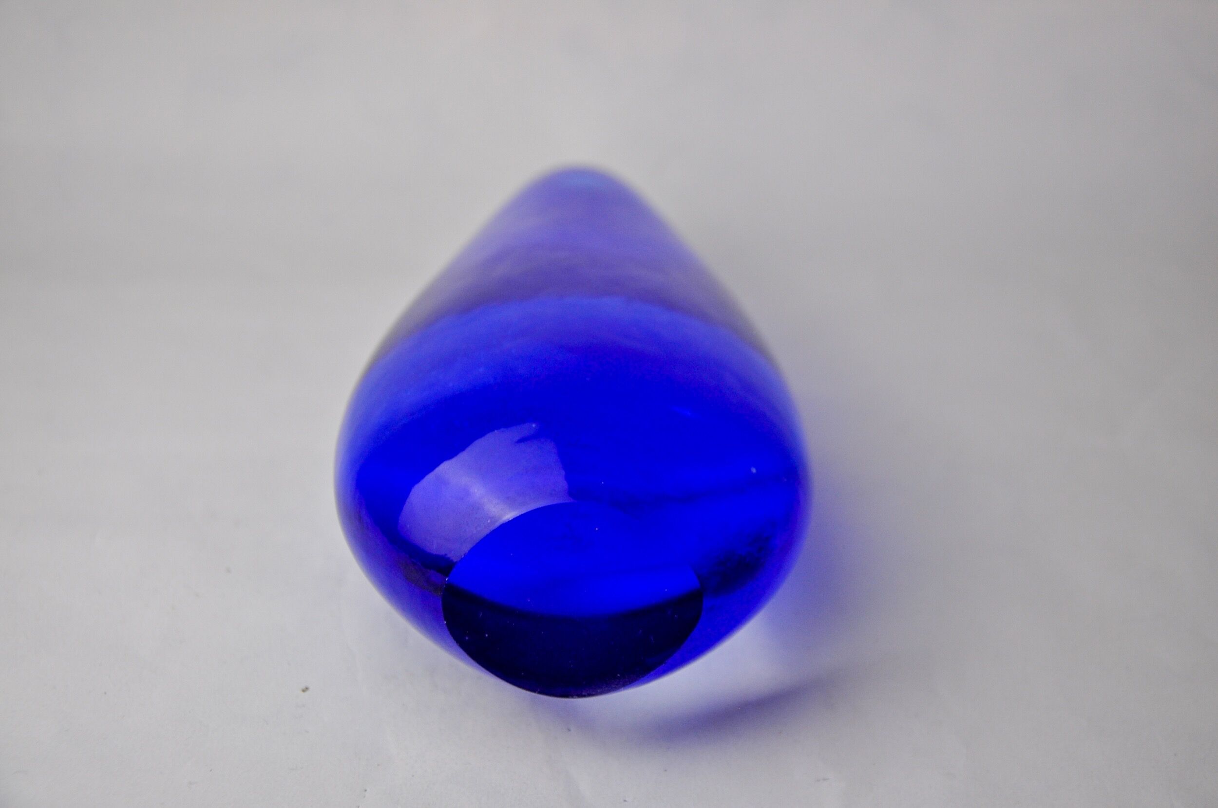 Blue sommerso vase by seguso, Murano glass, Italy, 1970