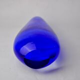 Blue sommerso vase by seguso, Murano glass, Italy, 1970