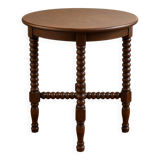Antique 19th century style turned wooden pedestal table