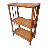 Étagère bibliothèque en rotin