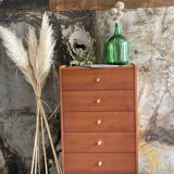 Wood & brass dresser
