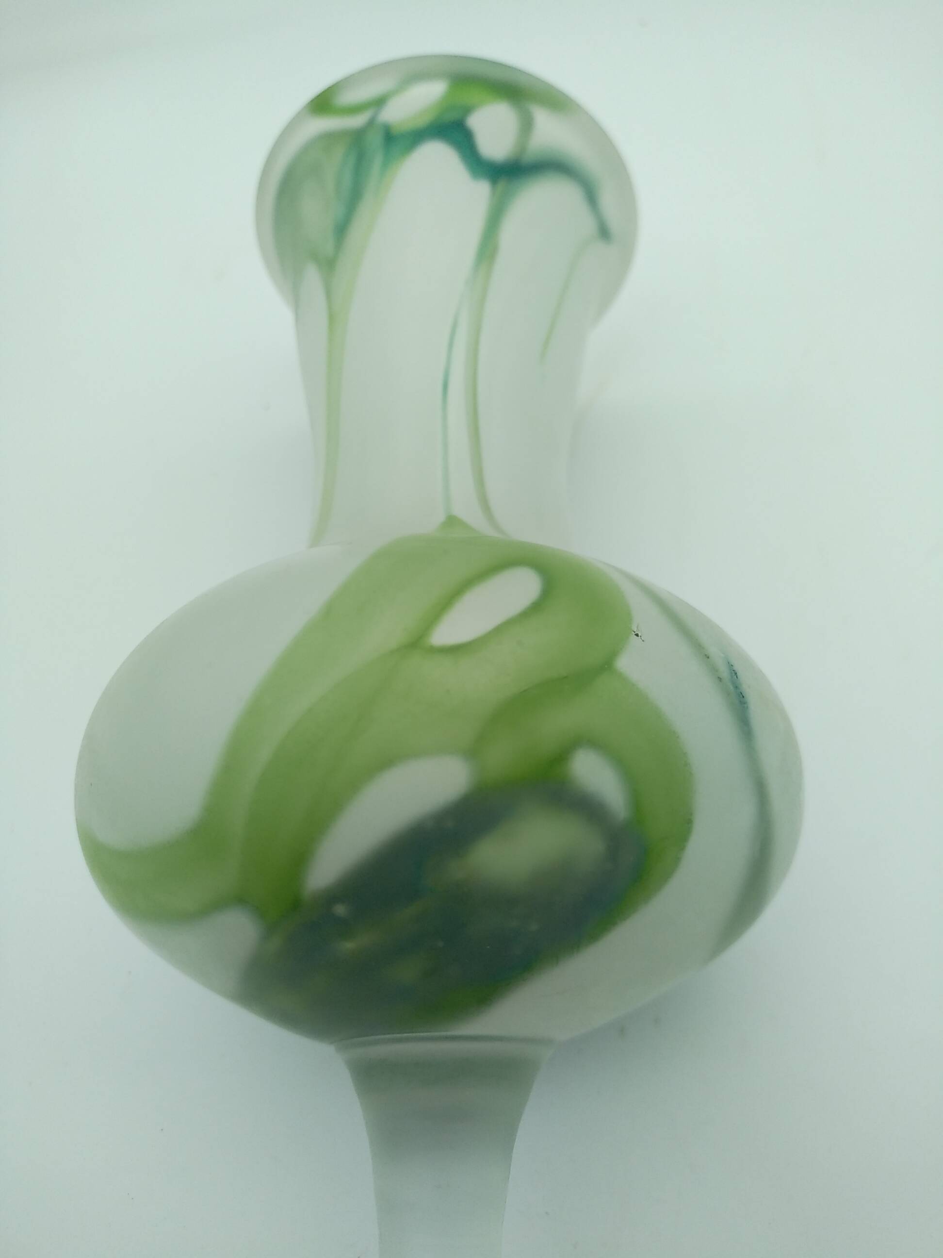 Glass paste vase. Signed JP Mateus 1996.