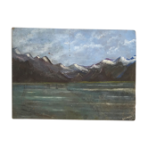 Toile huile montagne