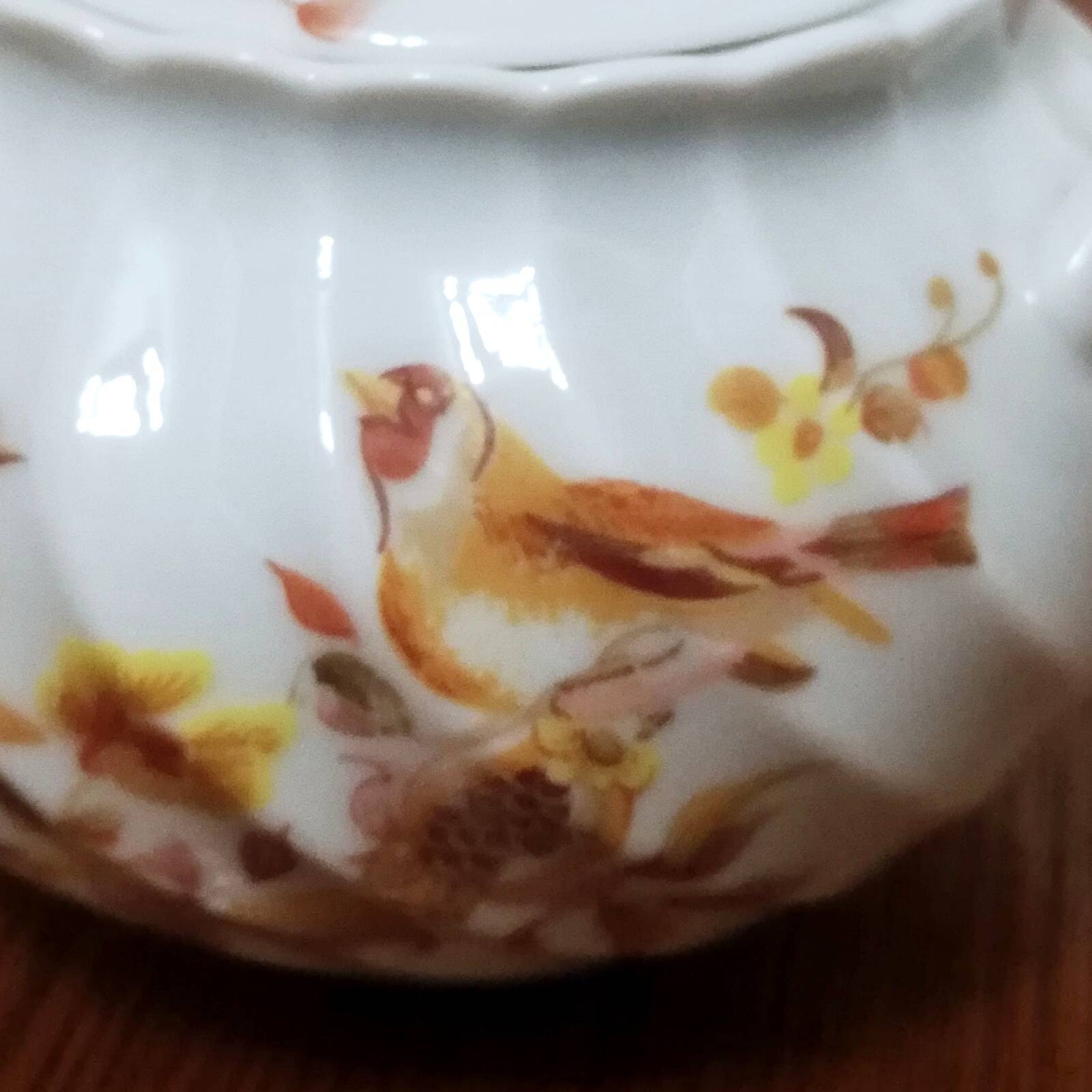 Limoges earthenware sugar bowl