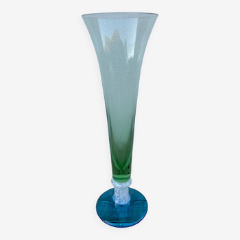 Vintage Clichy glass vase