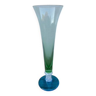 Vintage Clichy glass vase