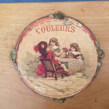 Wooden paint box 3 storage lockers