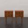 Mid-century teak bedside tables with rosewood inlays, Denmark 1960s
