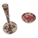 Antique vase & dish in red Delft pottery – Regina