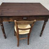 Ancient farm table in fir
