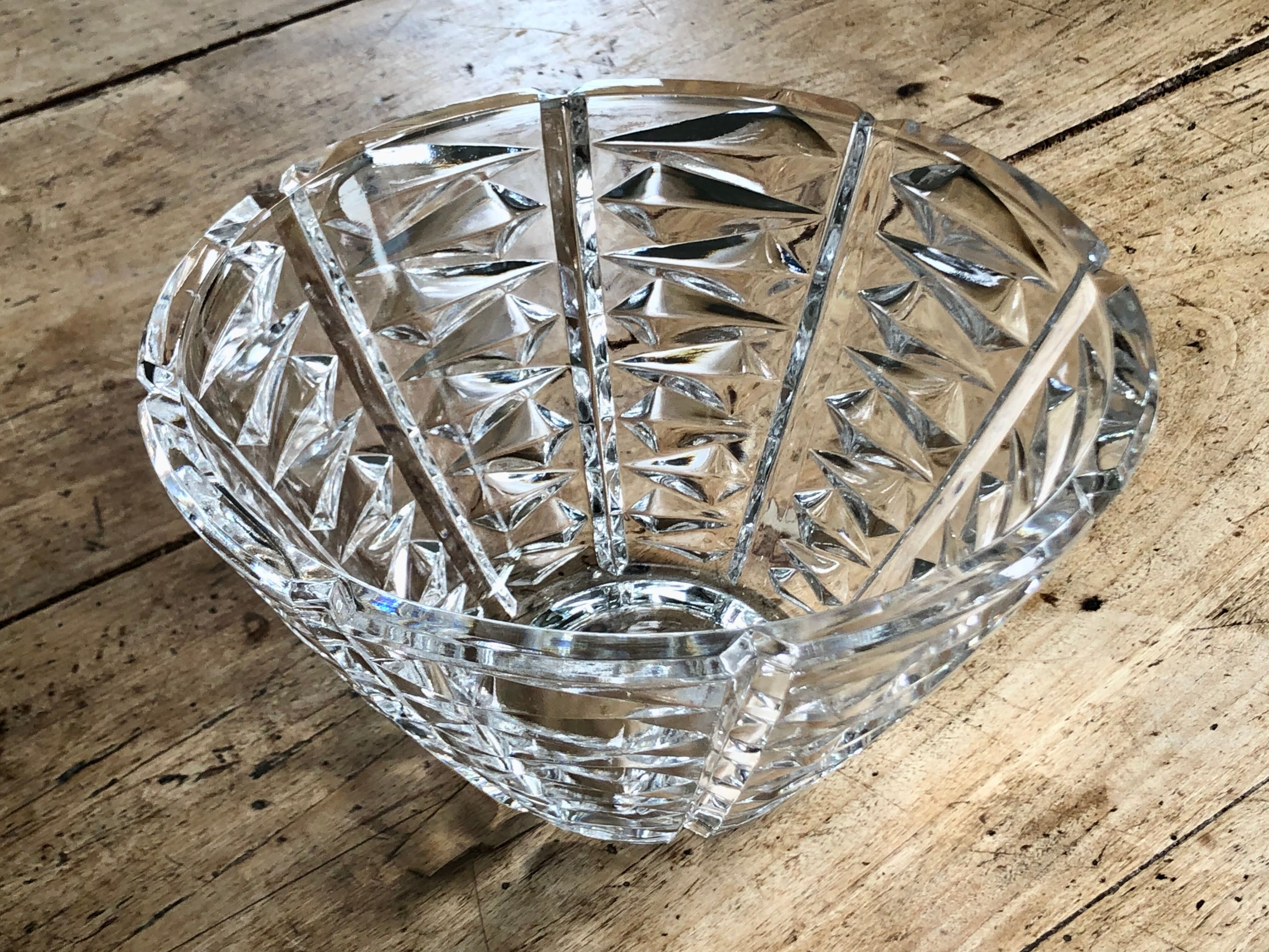 Chissed crystal bowl 50s