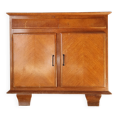 Art Deco buffet from the 1950s in oak and herringbone.