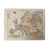Carte de l'Europe géologique de 1897