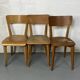 Set of 3 mismatched bistro chairs
