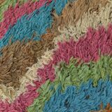 Tapis vintage en laine douce et colorée 7x10, 205x307 cm SK 70373