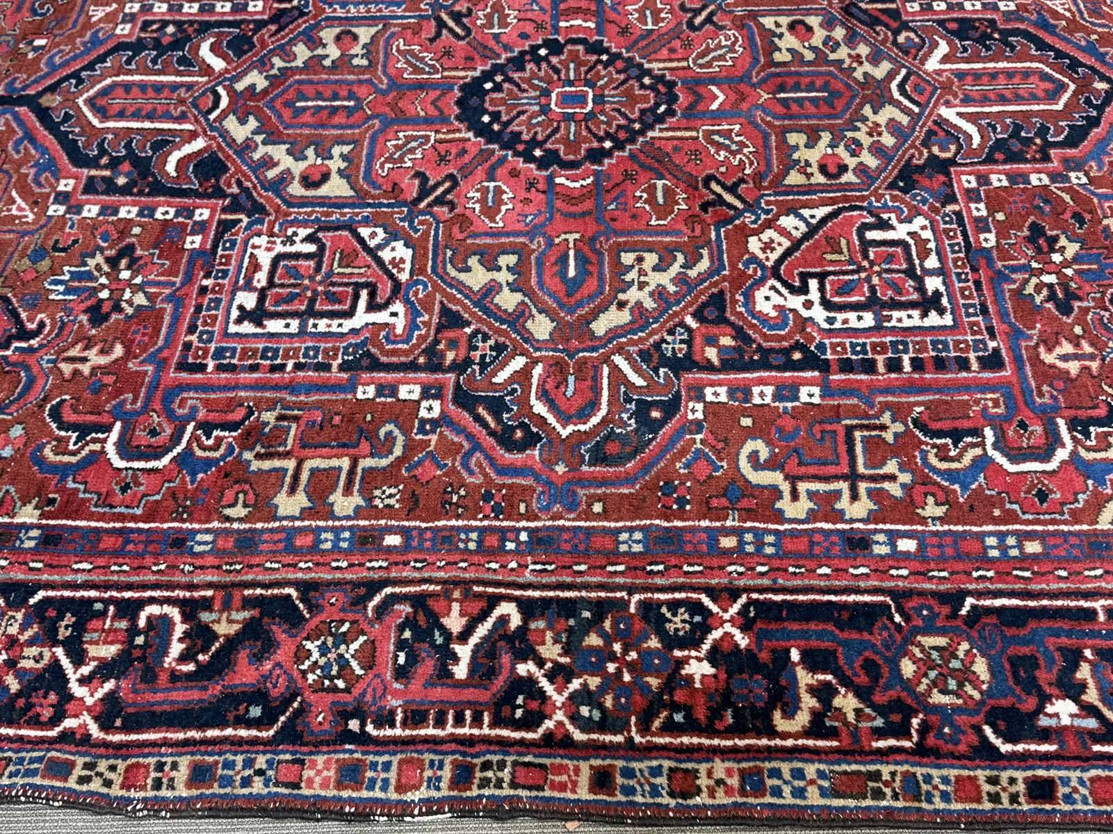 Handmade wool Iranian carpet - 3.35m x 2.32m