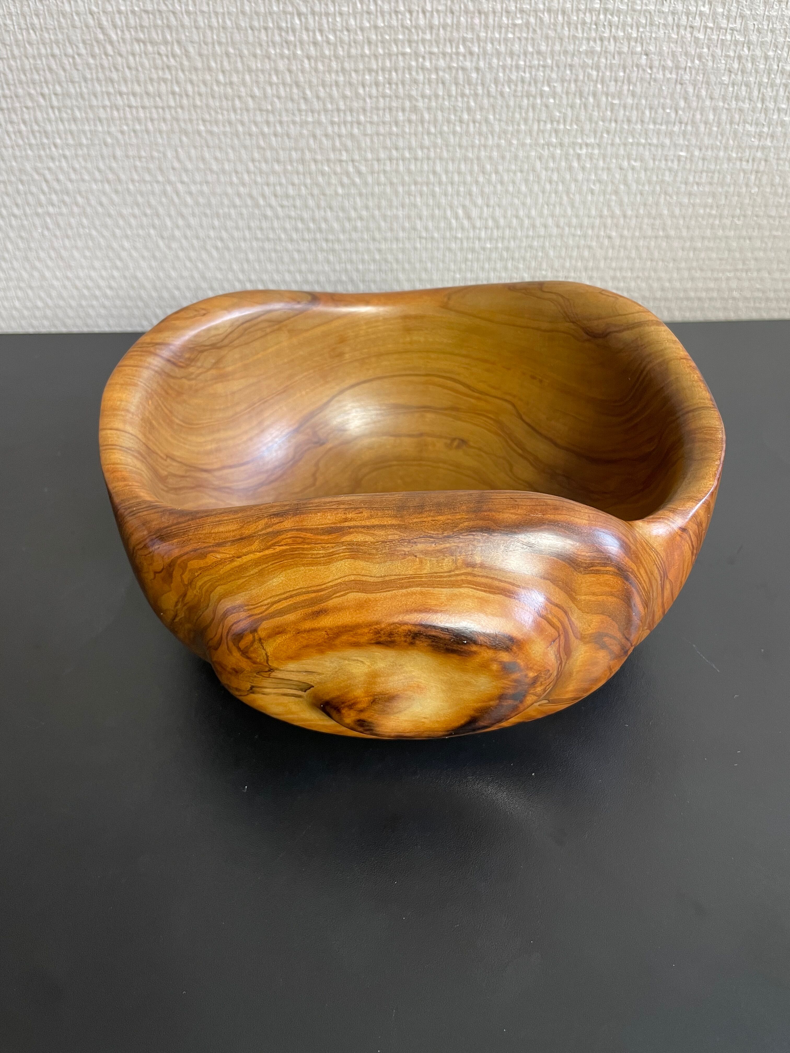 Empty wooden pocket of olivier