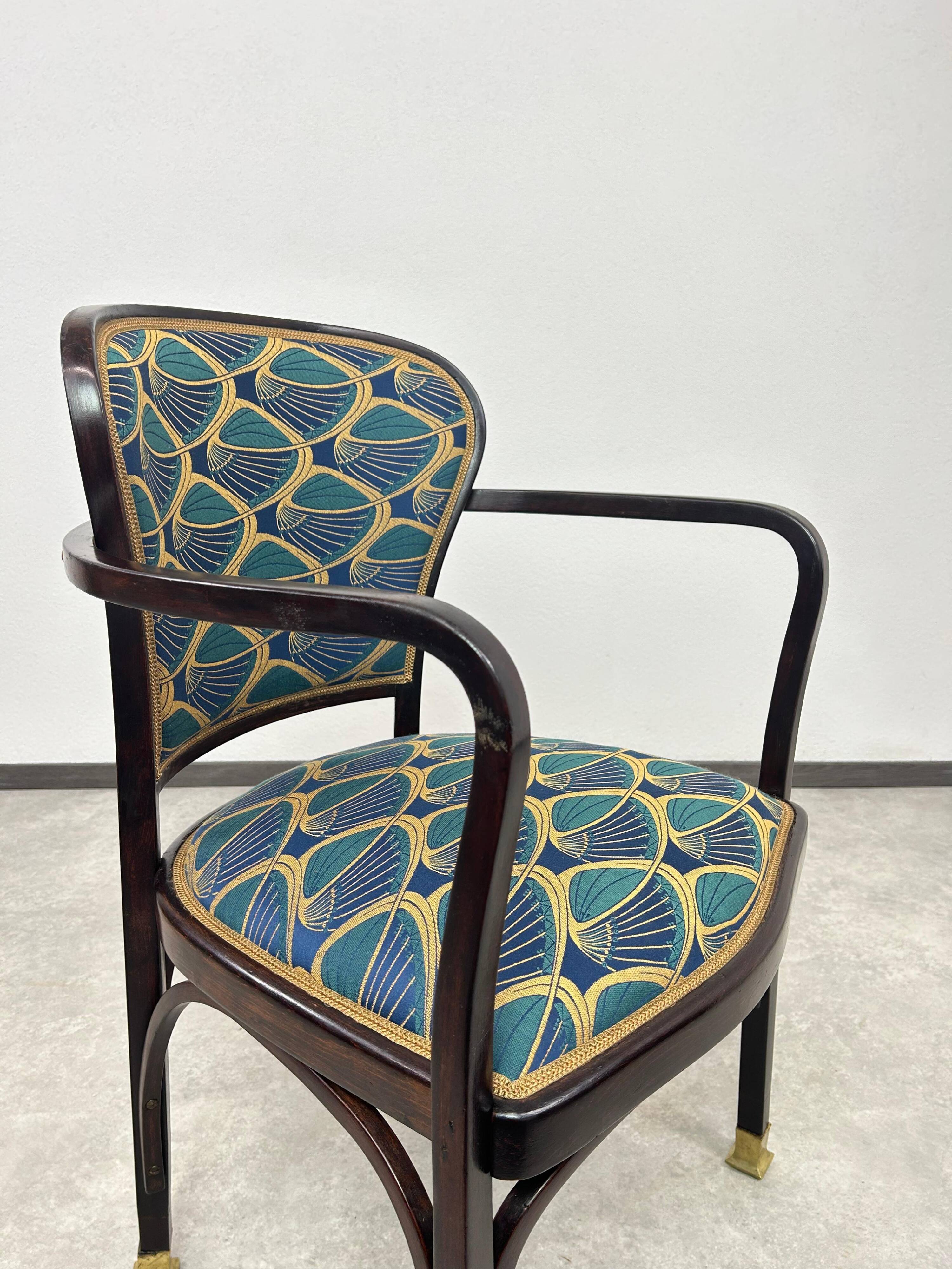 Chaise de bureau Jugendstil no.717 par Gustav Siegel