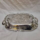 Plat argent, corbeille à fruits