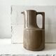 Enamelled ceramic carafe, high-fired stoneware, registered design.