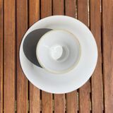 Fruit bowl with slip decoration