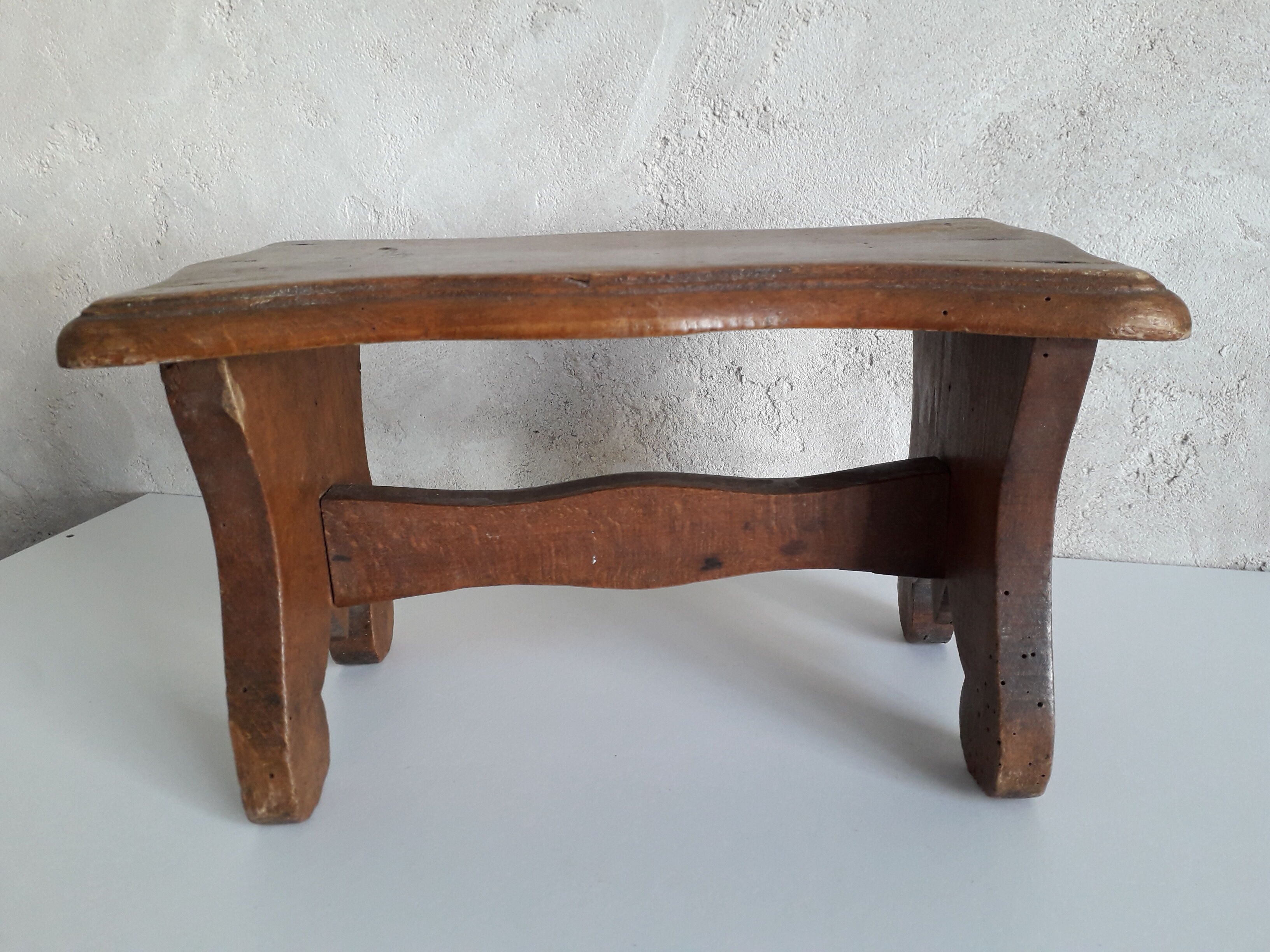 Old wooden stool or step