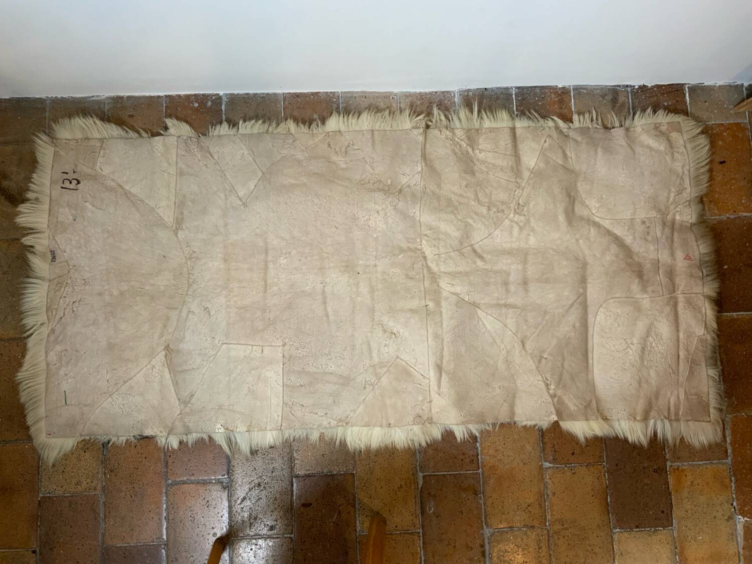 Goat skin rug