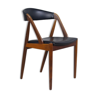 Chaise en teck de Kai Kristiansen pour Schou Andersen, Danemark, années 1960