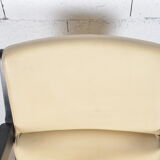 Leather and wood office chair