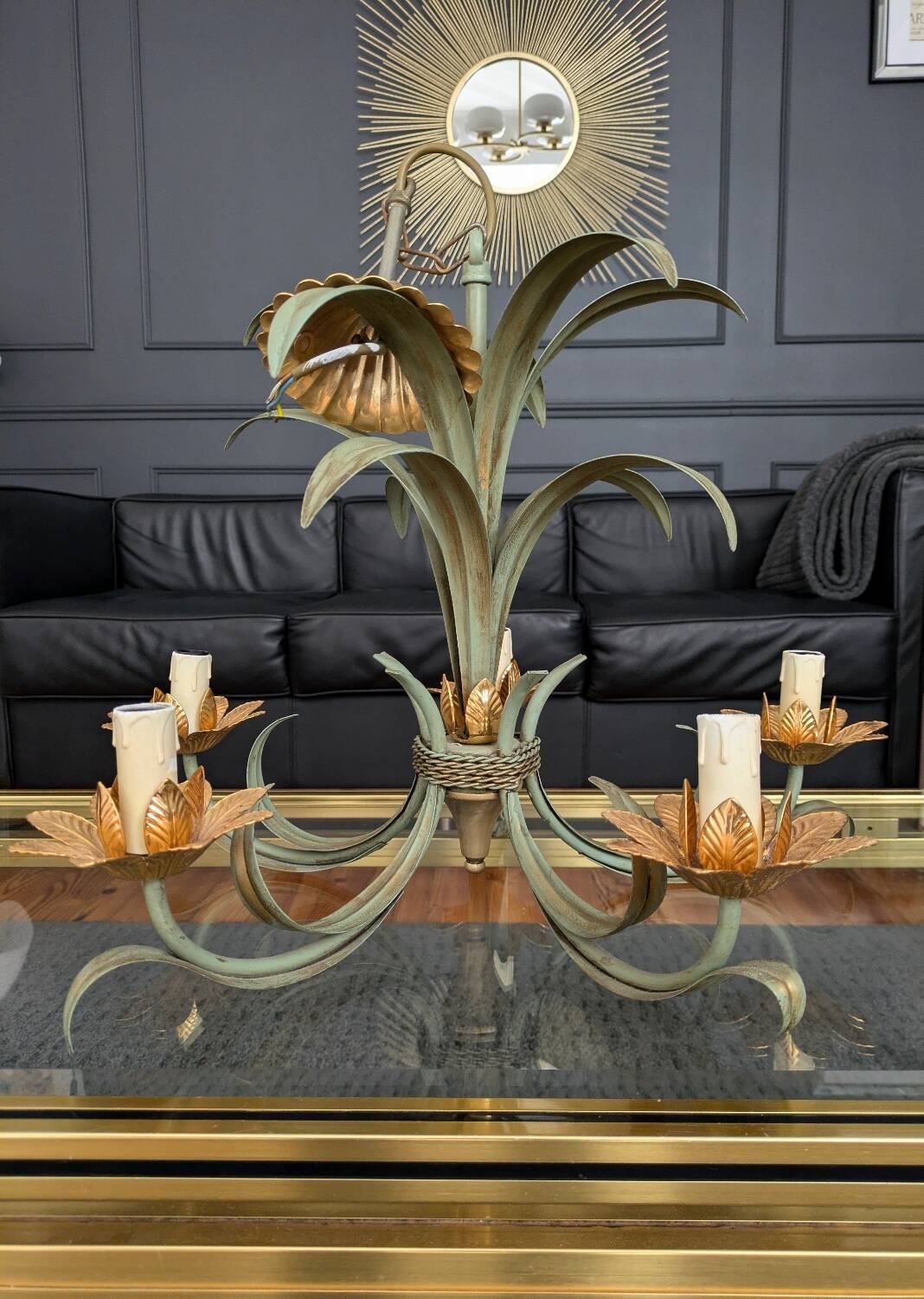 Hollywood Regency chandelier