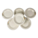 Set of 6 demi-deep plates from Longwy, early 20th century, floral decoration.