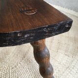 Cowhide tabouret