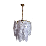 Mazzega chandelier in Murano lila glass, Italy, 1970