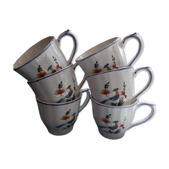 Lot de 6 tasses the us sans soucoupe