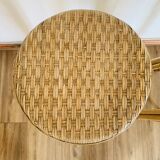 Pair of high rattan stools