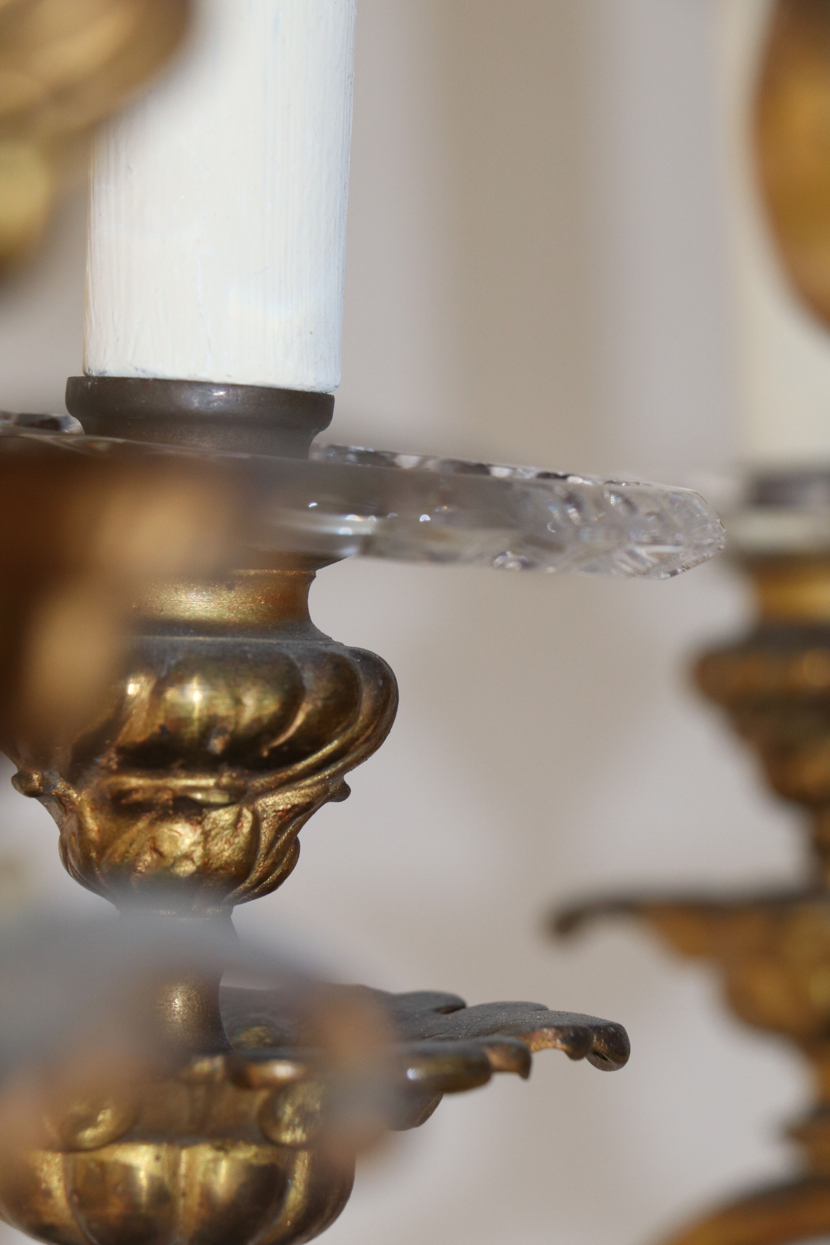 Golden bronze lustre XlX angelots