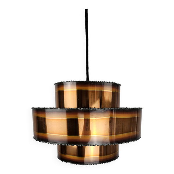 Lampe à suspension Sven Aage Holm Sørensen cuivre années 1960 Danemark