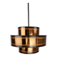 Lampe à suspension Sven Aage Holm Sørensen cuivre années 1960 Danemark