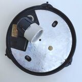 Round opaline and bakelite wall lamp Lumisec D.20cm