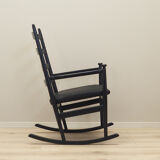Rocking-chair en hêtre, design danois, années 1970, production: Danemark
