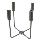 Minimalist Chandelier ZACK in Brushed Steel