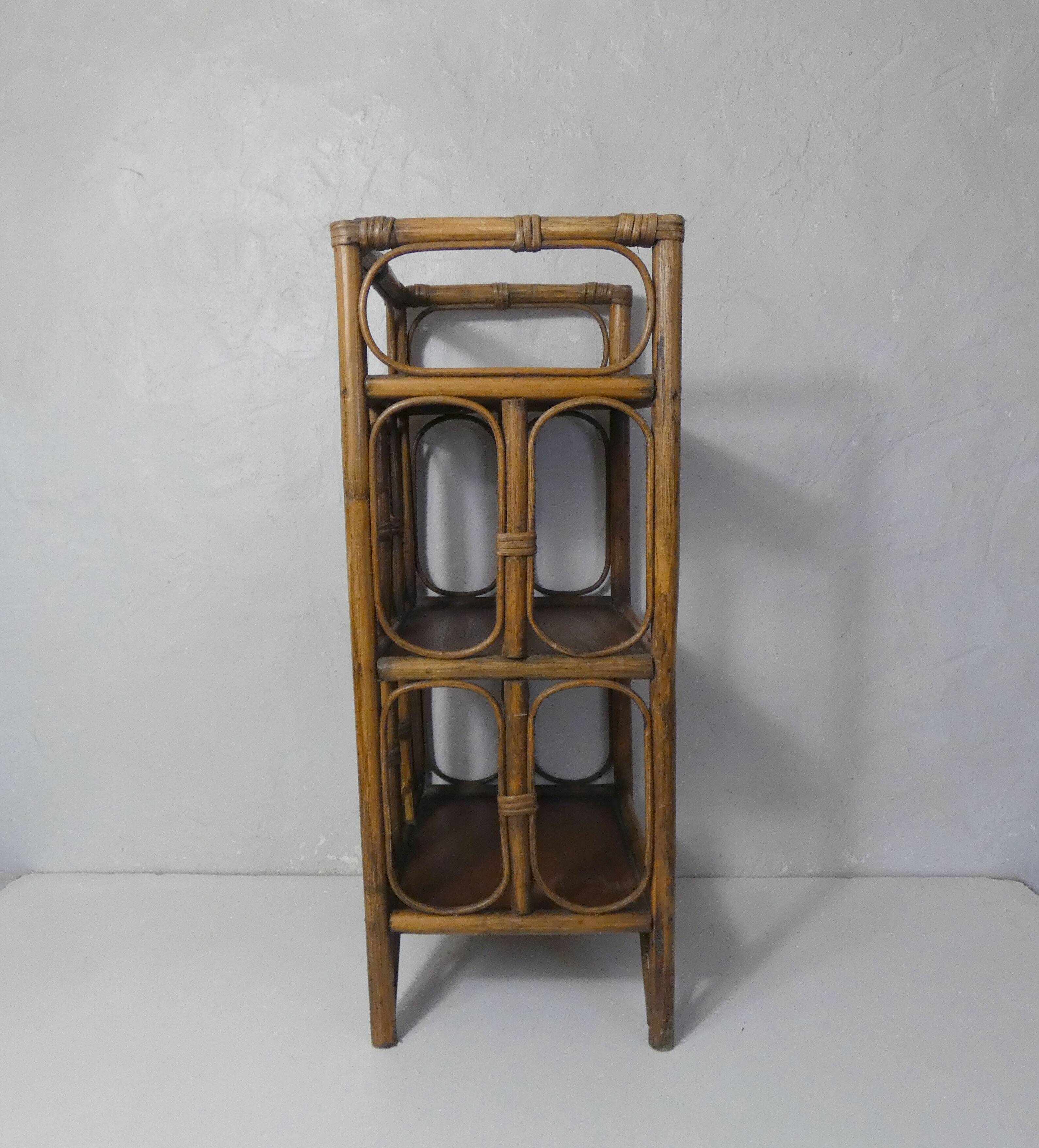 rattan bedside table